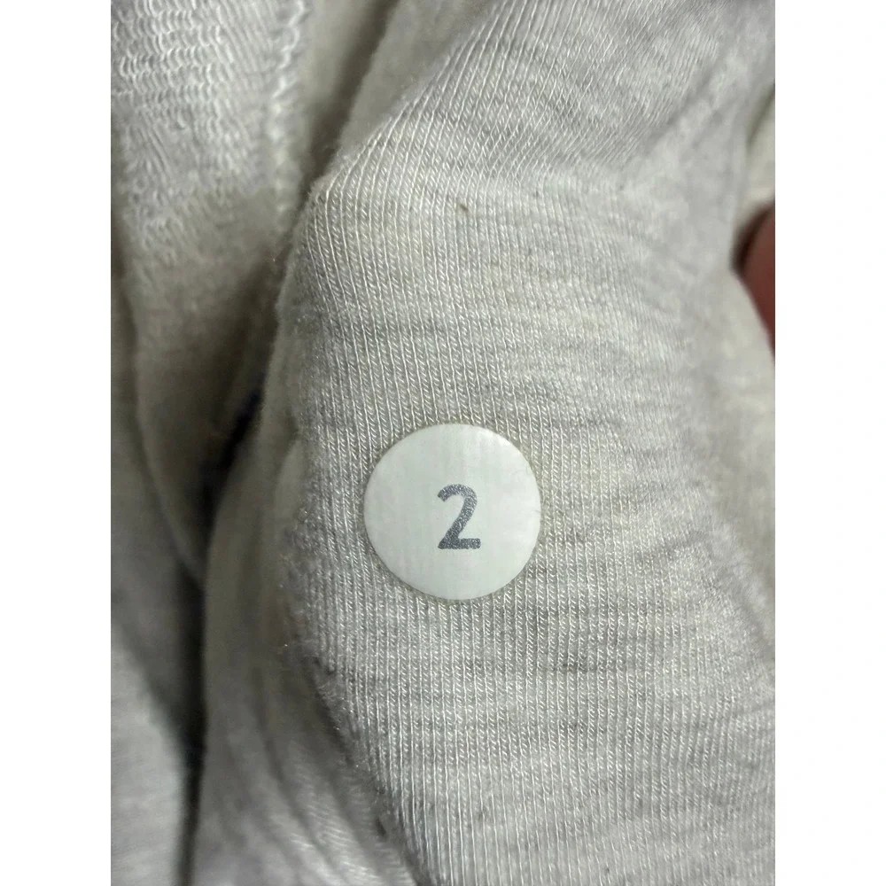 Lululemon To‎ & Flow Wrap Heathered Mod White 2 Draped Open Oversized Stretch